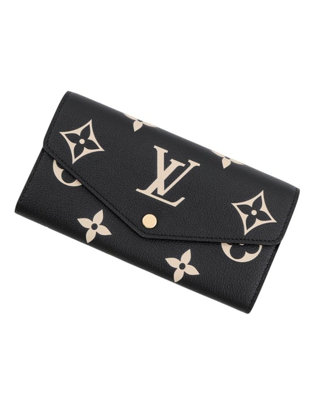 Louis Vuitton Wallet Monogram Empreinte Portefeuille Sarah Black